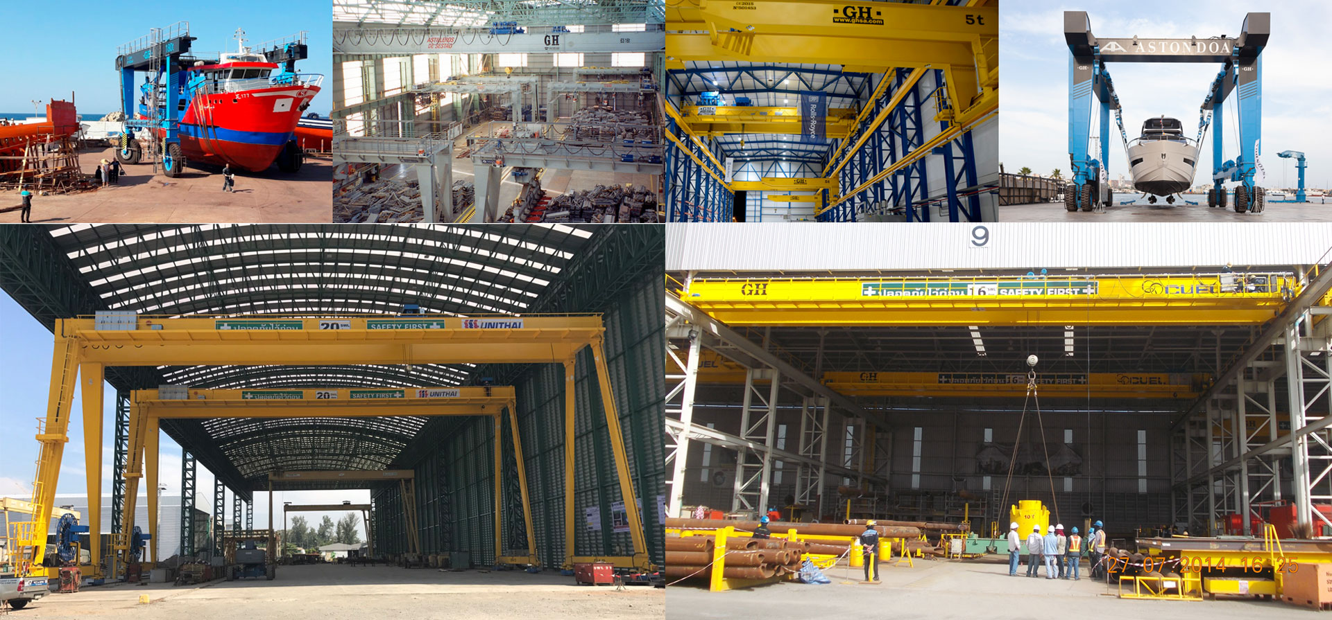 Overhead Cranes for the Shipbuilding Industry